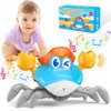 Hapikids Crawling Crab Toy, Baby Toys 0-6 Months Musical Light