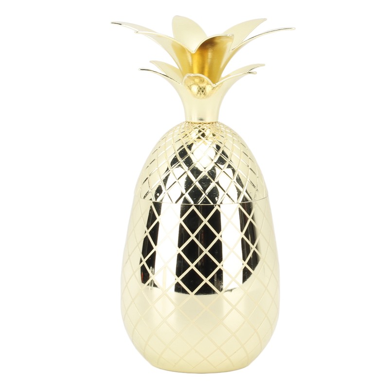Pineapple Cup with Lid 500ml Stainless Steel Drinking Glasses Reusable