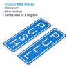 PATIKIL Vertical Push Pull Door Sign, 4"x1.25" Waterproof Push Pull