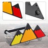 Tri-Color Car Emblem for Mesh Gille,Waterproof Car Emblems and Badges