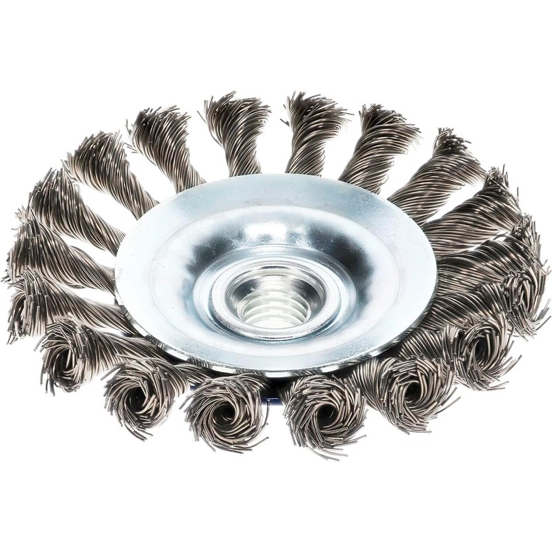 Osborn 2622151 Bevel Brush M14 Knotted of Steel Wire, 0