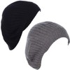 BYOS - Gorro de punto de ganchillo para mujer, 2-pack