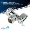 Tecuro Joint Shower Pole and Hose Connector Piece Heavy Weight