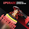 Avhrit 6 Inch Cordless Car Buffer Polisher: 2x4000mAh Batteries Car