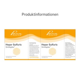 Pascoe® Hepar Sulfuris Similiaplex: Complex Agent - 100 Tablets