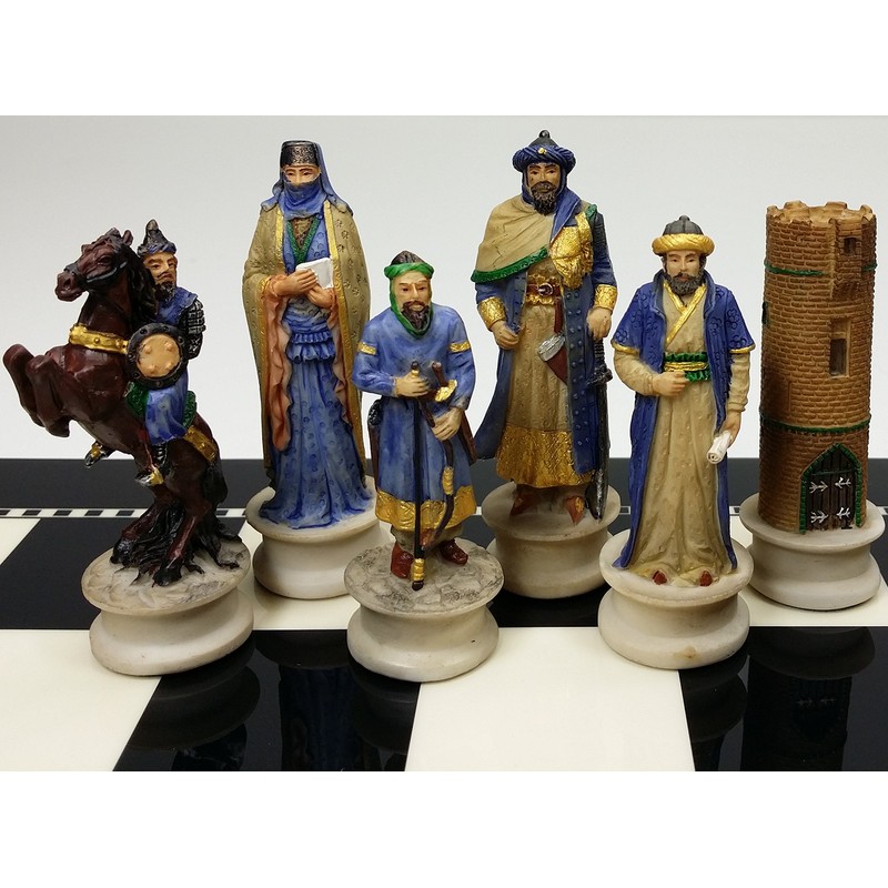 Medieval Times Crusades Chess Men Set Arabians vs Christians Crusade