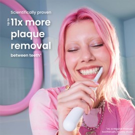 Quip quip 360 Oscillating Electric Toothbrush Heads - 4 Pack - Verified quip Brush Head Refills for Oscillating Toothbrushes - Soft Bristles, Dual-Length, Compact - Last 3 Months Each - White