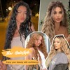 Molefi Curly Hair Topper 26inch Long Wavy Hair Toppers with