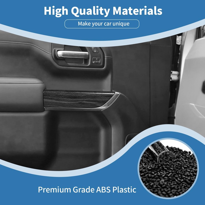 for Silverado Inner Door Panel Trim Cover for Chevy Silverado/GMC