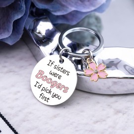 Cxulquvs Funny Sister Gifts Cute Sister Keychain for Big Little Adult Sisters Best Sisters Friends Ever Birthday Christmas Gifts Ideas for Women