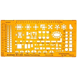 1:200 Architect Stencil Drawing Stencil Furniture Interior Design Technical Drawing