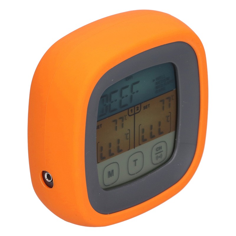 Barbecue Oven Thermometer Dual Probe Electronic Digital Display Touch Button