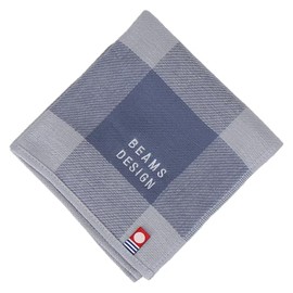 Beams Design 06908002 Men's Towel Handkerchief, Hand Towel, Unisex, Blue [B]