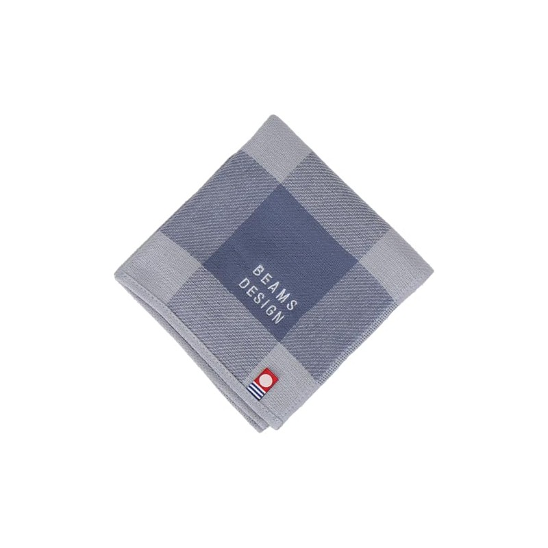 Beams Design 06908002 Men's Towel Handkerchief, Hand Towel, Unisex, Blue