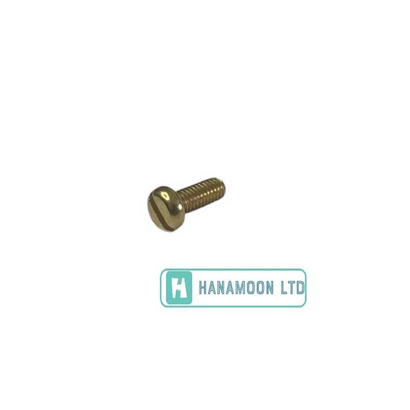 M4 x 10mm Brass Pan Head Machine Screw for Conduit