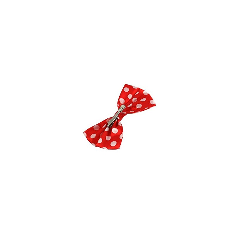 Zac's Alter Ego Large Polka Dot Bow on Crocodile Clip
