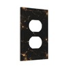 JDAKHD Luxury Marble Black and Gold Decorative Outlet Covers 1