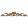 Ekena Millwork ONL12X03X01LFMA Small Green Leaf Center with Scrolls, 12