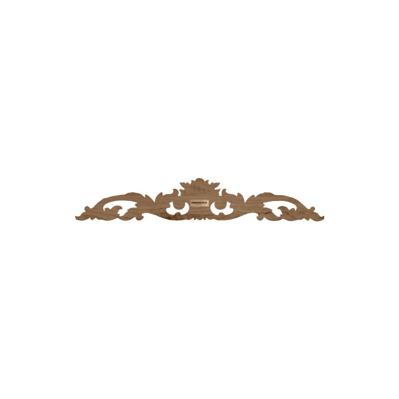 Ekena Millwork ONL12X03X01LFMA Small Green Leaf Center with Scrolls, 12