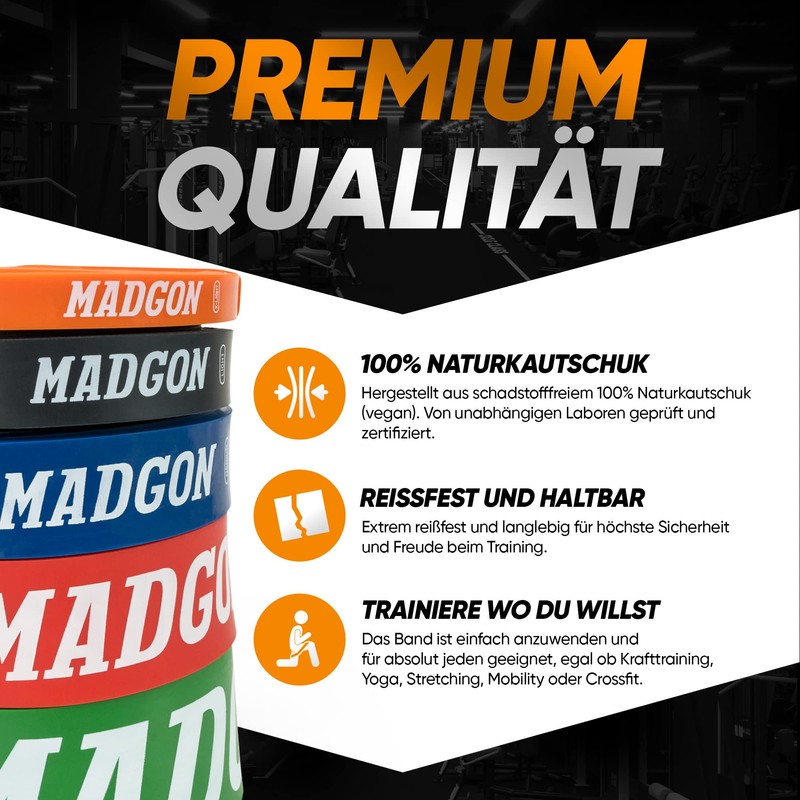 Martial resistance bands for optimal training. Tear-resistant and durable training