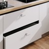 Amerdeco 10 Pack Brushed Satin Nickel Cabinet Knobs 2 Inch