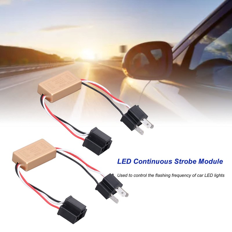 2PCS LED Flash Module, 9-30V LF-300B H4 Flash Strobe Controller