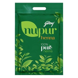 Godrej Nupur Henna Natural Mehndi for Hair Color with Goodness of 9 Herbs, 400gm