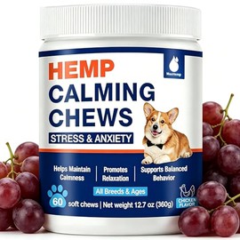 Hatchback 60 Counts Calming Chews for Dogs, Hatchback,Advanced Hemp Dog Calming Chews,Hatchback