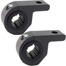 Motorcycle Bull Bar Mounting Bracket 2PCS Horizontal Light Mount Clamp Kit for 0.59" /0.75" /0.87"/0.98"/1.1"/1.25"Tubes fit for LED Driving Lights, Spotlights Fits Truck, ATV, & Motorcycle Crash Bars