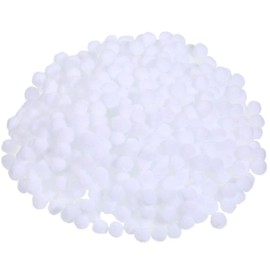 Boao 600 Pieces Christmas Pom Poms Balls, Assorted Sizes Arts and Craft Pompoms Fluffy Pom Balls Mini for Christmas DIY Party Decorations (White, 0.39 Inch)