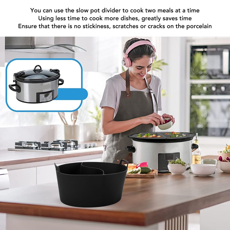 Slow Cooker Liner Food Grade Silicone Leakage Proof Reusable Heat