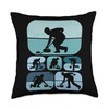 Curling Player Curler Sport Lover Curling Stone Throw Pillow