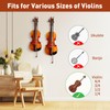 SNIGJAT Violin Wall Mount, 2 Pack Hardwood Violin Hanger with