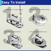 Usdrwam 10 Set Twist Lock Fasteners with Turn Button Fasteners