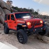 SLARY 23 Inch 144W LED Light Bar White/Amber Flasing Strobe