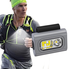 Aninako Walking Light, Running Light, USB Charging, 6 Lighting Modes, Lightweight, Waterproof, LED Outdoor Night Grip Running Light, Multipurpose Super Light Walking Light, Suitable for Night Running,