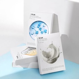 W.Lab Non-Slip Mask 10-Pack (Select 1 of 3 Types) - Non-slip Mask Collagen Milk 10 Sheets / 더블유랩 논슬립 마스크 10매입 3종 1택 - 논슬립 마스크 콜라겐 우유 10매