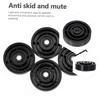 SHOWERORO Real Stereo Sound 4pcs Aluminum Alloy Isolation Feet Pads