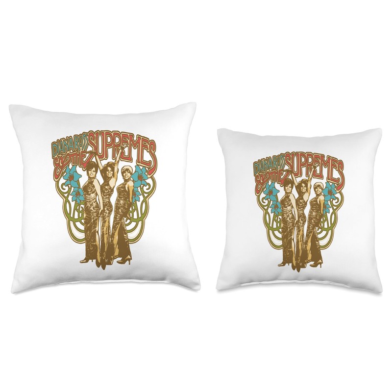 Control Industry Diana Ross-Mucha Style Throw Pillow, 16x16, Multicolor