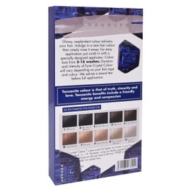 FYNE Crystal Colour - Semi Permanent Hair Colour (Blue (Dark) - Tanzanite) | Semi Permanent hair dye | Nice and Easy hair dye for Women | Built-in conditioner formula, healthier shiny hair