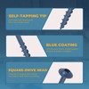 Pocket Hole Screws 1-1/2", TOPMALLEX 620 PCS Blue Coated Exterior