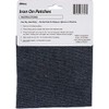 ALLARY CORPORATION Blue Denim, 21"X5" Allary Iron On Patching Fabric