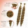 RUWISS 50 cm Deep Wave Crochet Braiding Hair for Bohemian