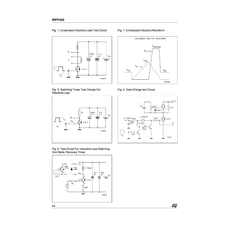 Intersil Power MOSFET - INTERSIL IRFP450 - 500V 14A -