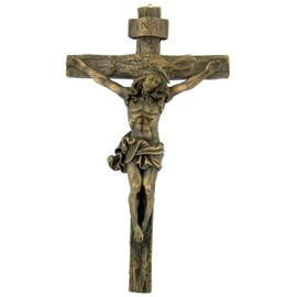 Roman Giftware Inc., Religious Crosses Collection, 9.5" H Bronze Wall Crucifix,Religious, Inspirational, Durable (1x5x9)