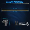 ACEC SHOP 40 Inch Amber Light Bar 180W Ultra Slim