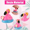 Lyreh 90pcs Mini Flamingo Resin Ducks, Summer Swim Rings Bikinis