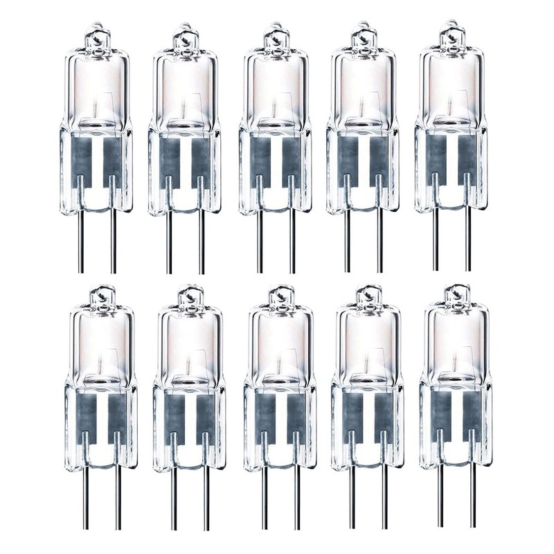10pcs G4 Halogen Light Bulb 10W/20W T3 JC Type Clear
