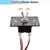 TWTADE Latching Rocker Toggle Switches 4 Pin 2 Position ON/Off