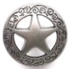 Stecksstore Star with Floral Border Concho Snap Set Nickel 3/4"